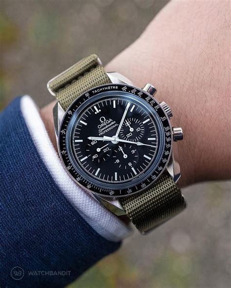 omega speedmaster nato straps|omega NATO strap for sale.